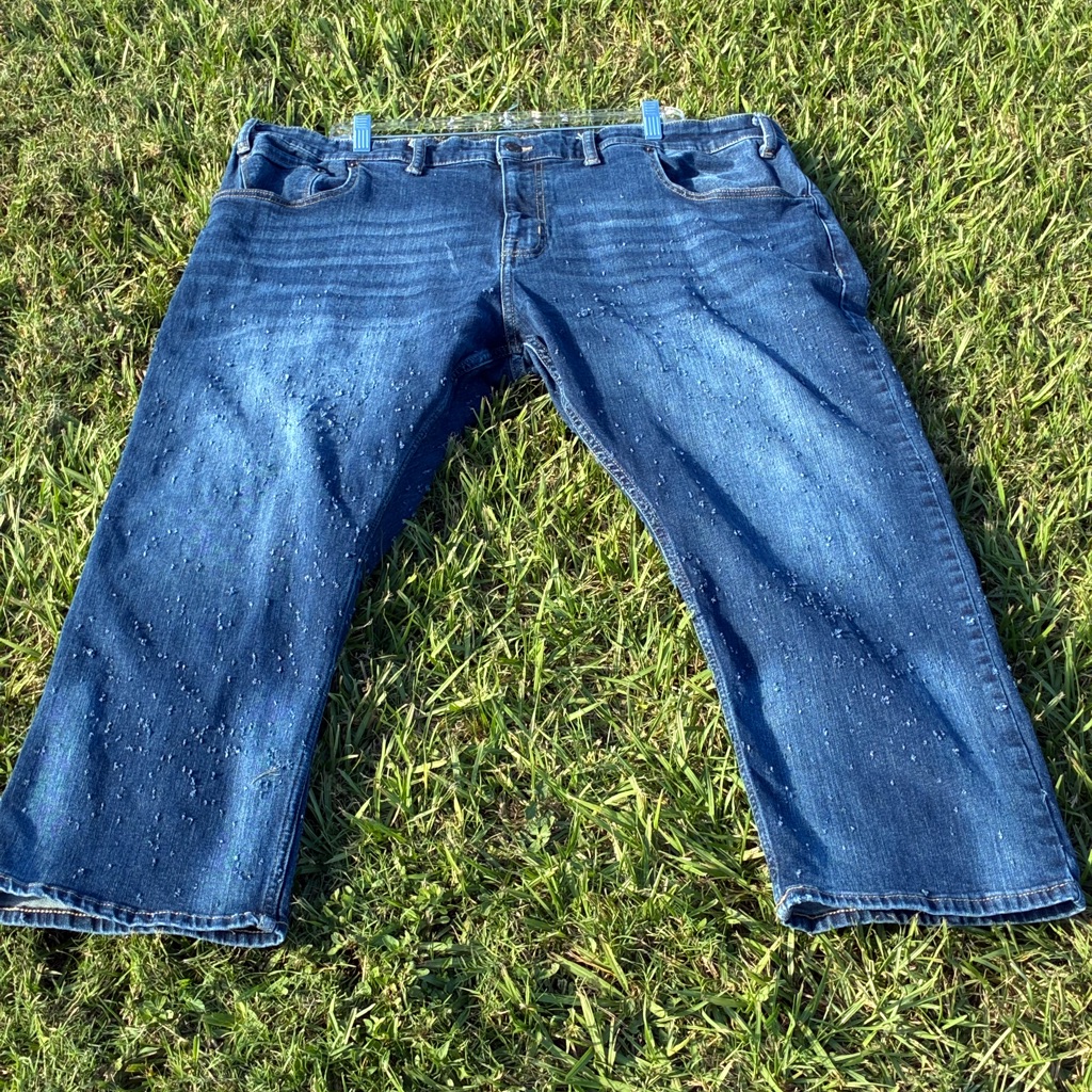Men’s Advance Flex 360 Distressed Shotgun Blue Jeans, 45x27